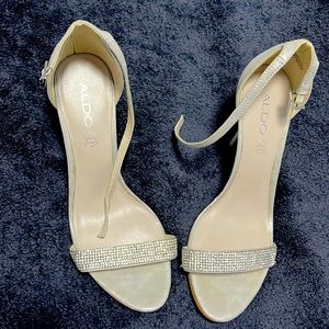 ALDO rhinestone sandals with heel